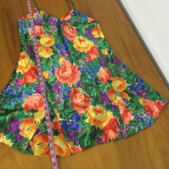 Victoria Secret Vintage Gold Tag Floral Slip Dress - Picture 12 of 13